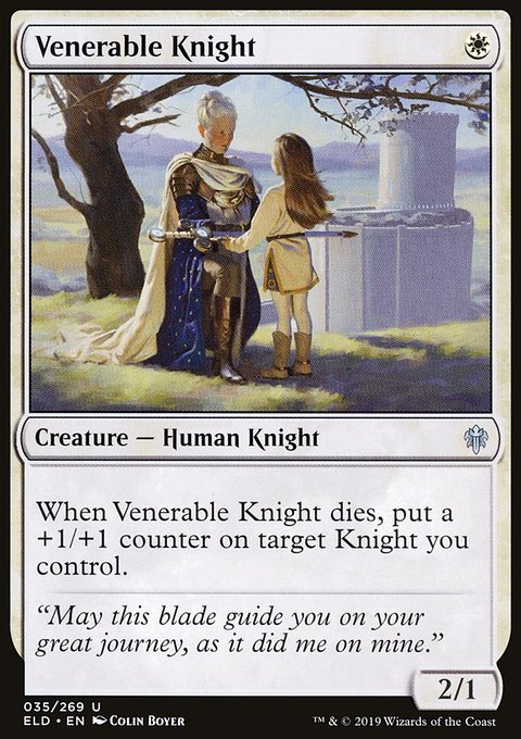 Venerable Knight, Throne of Eldraine #35, Magic: The Gathering card