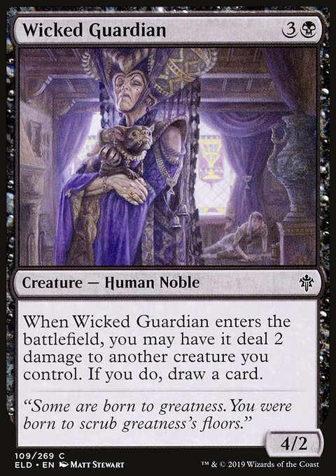 Wicked Guardian, Throne of Eldraine #109, Magic: The Gathering card