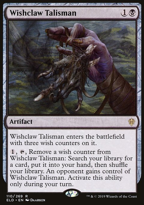 Wishclaw Talisman, Throne of Eldraine #110, Magic: The Gathering card