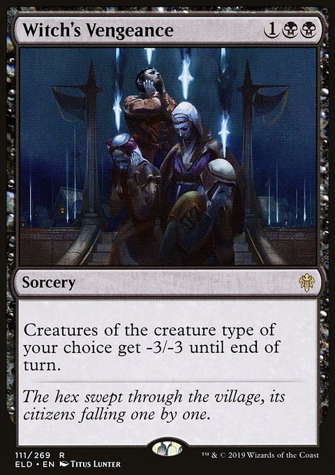 Witch's Vengeance, Throne of Eldraine #111, Magic: The Gathering card