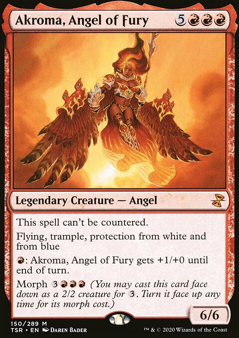 Akroma, Angel of Fury, Time Spiral Remastered #150, Magic: The Gathering card