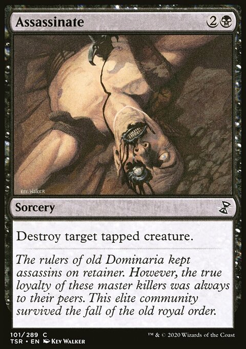 Assassinate, Time Spiral Remastered #101, Magic: The Gathering card