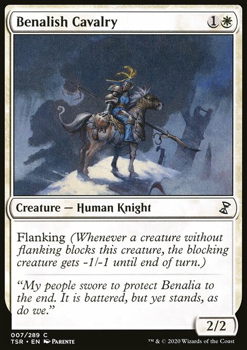 Benalish Cavalry, Time Spiral Remastered #7, Magic: The Gathering card
