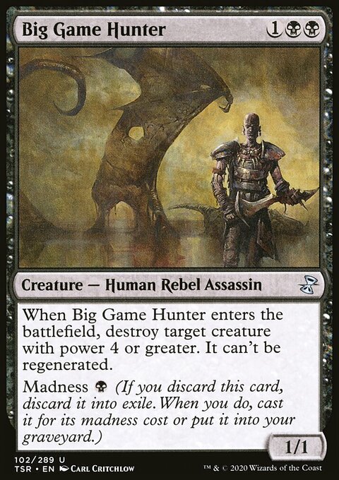 Big Game Hunter, Time Spiral Remastered #102, Magic: The Gathering card