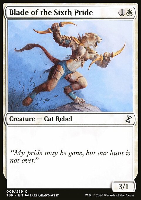 Blade of the Sixth Pride, Time Spiral Remastered #9, Magic: The Gathering card