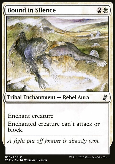 Bound in Silence, Time Spiral Remastered #10, Magic: The Gathering card