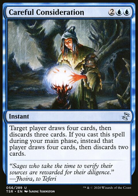 Careful Consideration, Time Spiral Remastered #56, Magic: The Gathering card