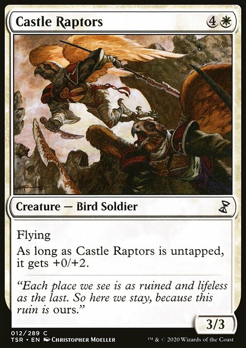 Castle Raptors, Time Spiral Remastered #12, Magic: The Gathering card