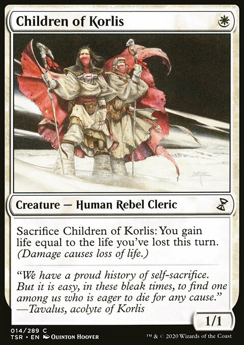 Children of Korlis, Time Spiral Remastered #14, Magic: The Gathering card