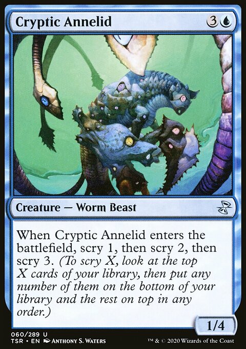 Cryptic Annelid, Time Spiral Remastered #60, Magic: The Gathering card