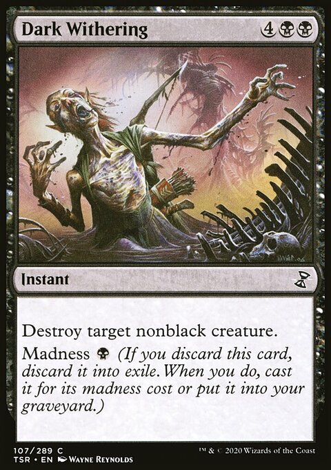 Dark Withering, Time Spiral Remastered #107, Magic: The Gathering card