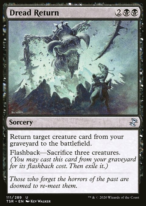 Dread Return, Time Spiral Remastered #111, Magic: The Gathering card