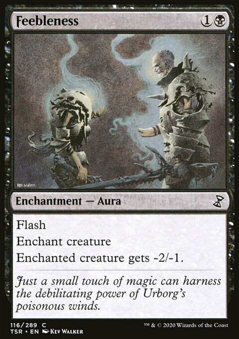 Feebleness, Time Spiral Remastered #116, Magic: The Gathering card