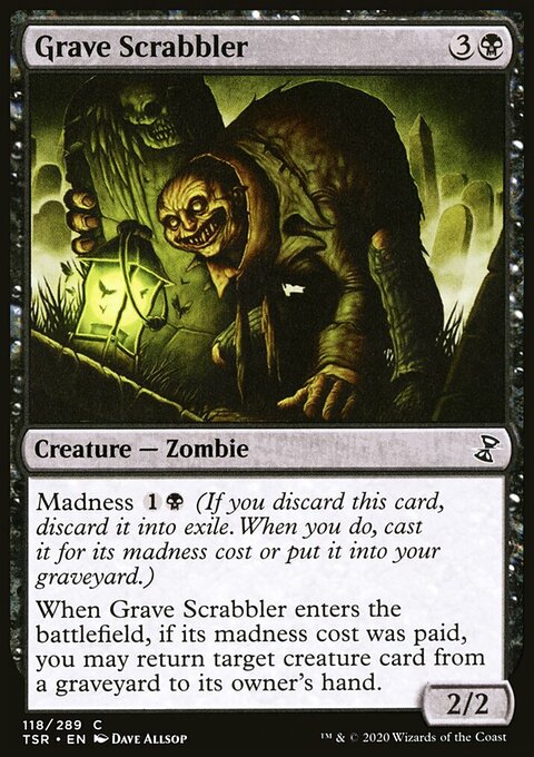 Grave Scrabbler, Time Spiral Remastered #118, Magic: The Gathering card