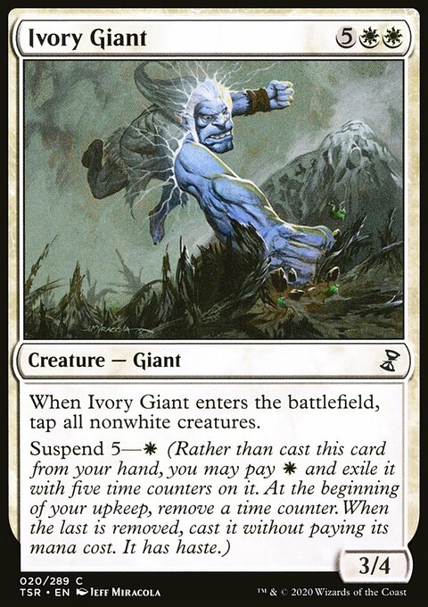 Ivory Giant, Time Spiral Remastered #20, Magic: The Gathering card