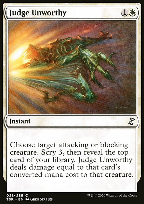Judge Unworthy, Time Spiral Remastered #21, Magic: The Gathering card
