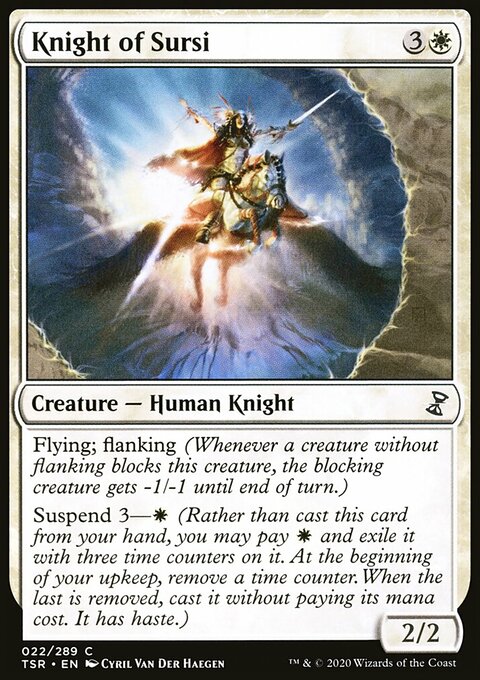 Knight of Sursi, Time Spiral Remastered #22, Magic: The Gathering card
