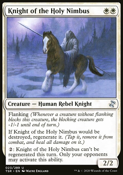 Knight of the Holy Nimbus, Time Spiral Remastered #23, Magic: The Gathering card