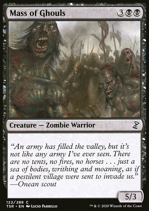 Mass of Ghouls, Time Spiral Remastered #122, Magic: The Gathering card