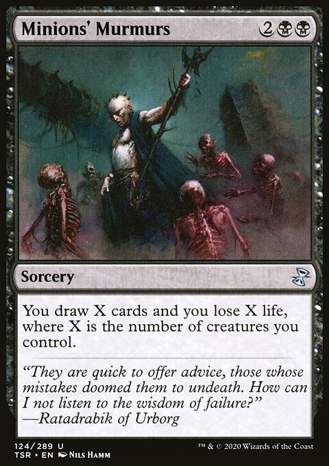 Minions' Murmurs, Time Spiral Remastered #124, Magic: The Gathering card