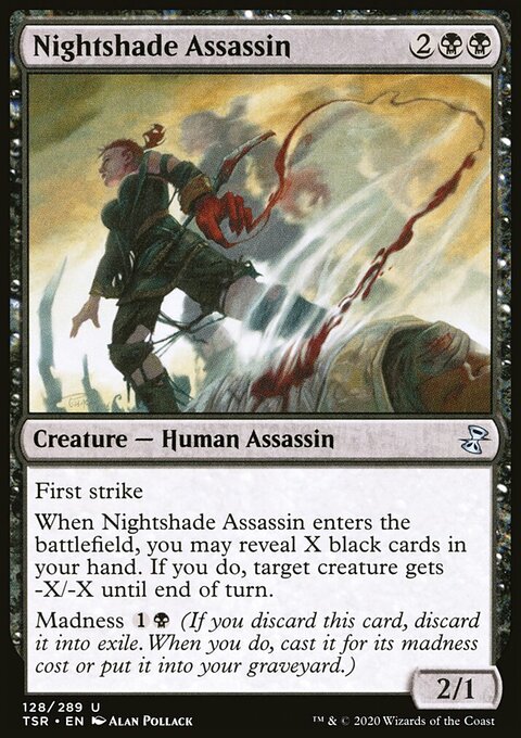 Nightshade Assassin, Time Spiral Remastered #128, Magic: The Gathering card