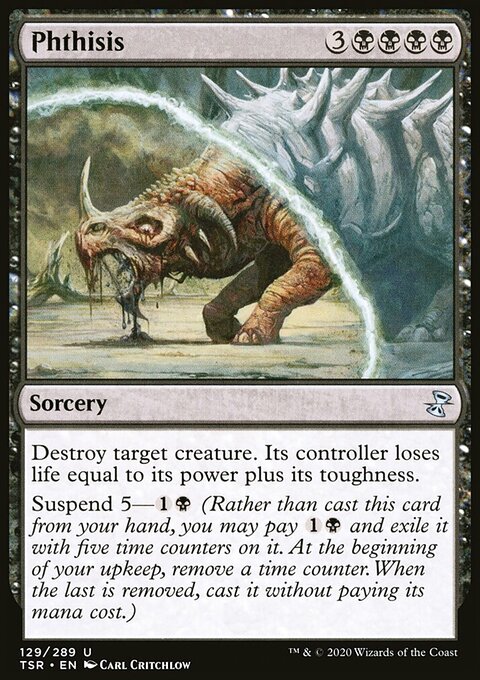Phthisis, Time Spiral Remastered #129, Magic: The Gathering card