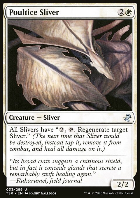 Poultice Sliver, Time Spiral Remastered #33, Magic: The Gathering card