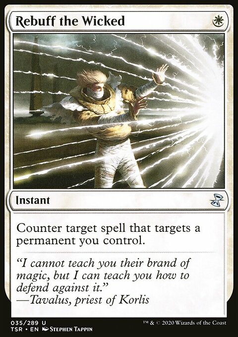 Rebuff the Wicked, Time Spiral Remastered #35, Magic: The Gathering card