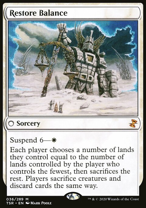 Restore Balance, Time Spiral Remastered #36, Magic: The Gathering card