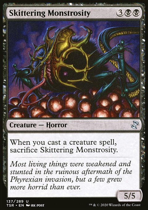 Skittering Monstrosity, Time Spiral Remastered #137, Magic: The Gathering card