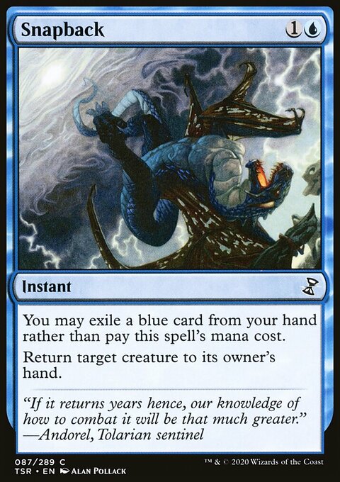 Snapback, Time Spiral Remastered #87, Magic: The Gathering card
