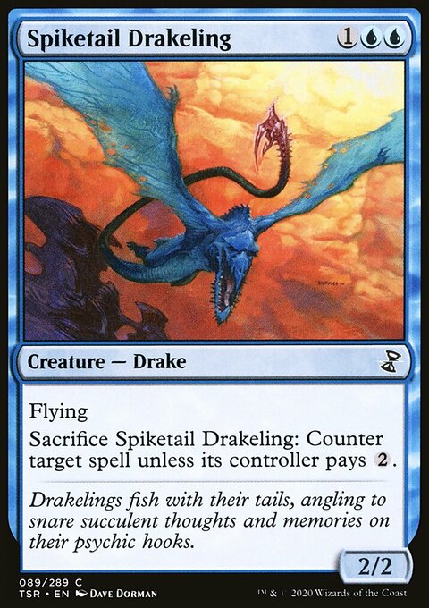 Spiketail Drakeling, Time Spiral Remastered #89, Magic: The Gathering card