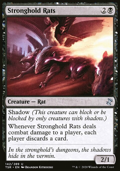 Stronghold Rats, Time Spiral Remastered #142, Magic: The Gathering card