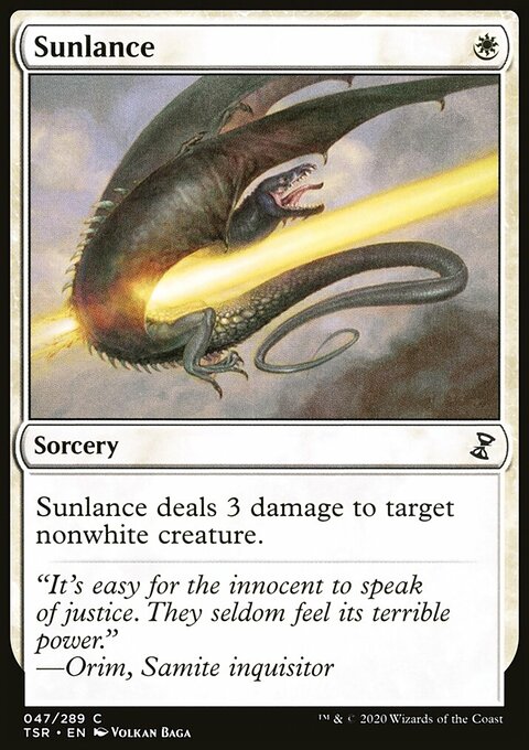 Sunlance, Time Spiral Remastered #47, Magic: The Gathering card