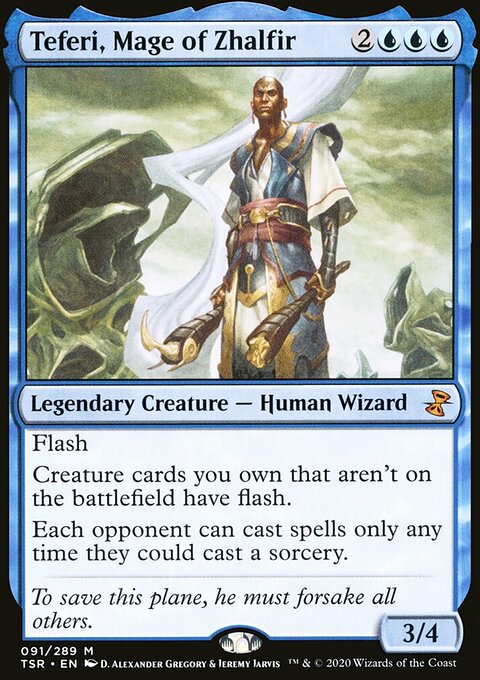 Teferi, Mage of Zhalfir, Time Spiral Remastered #91, Magic: The Gathering card