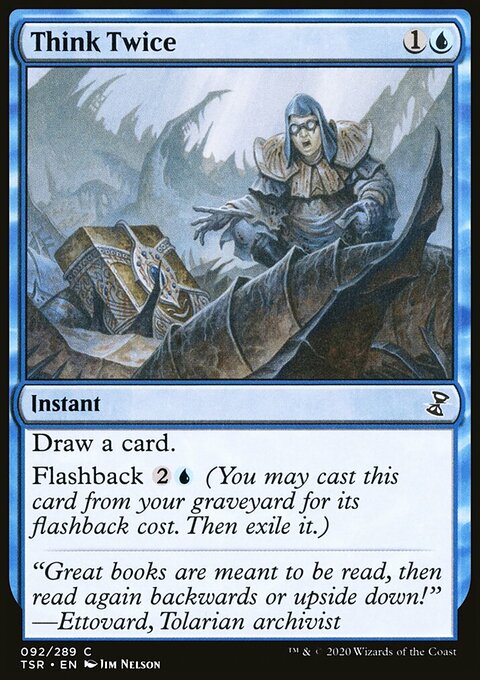Think Twice, Time Spiral Remastered #92, Magic: The Gathering card