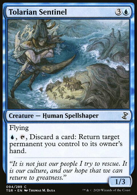 Tolarian Sentinel, Time Spiral Remastered #94, Magic: The Gathering card