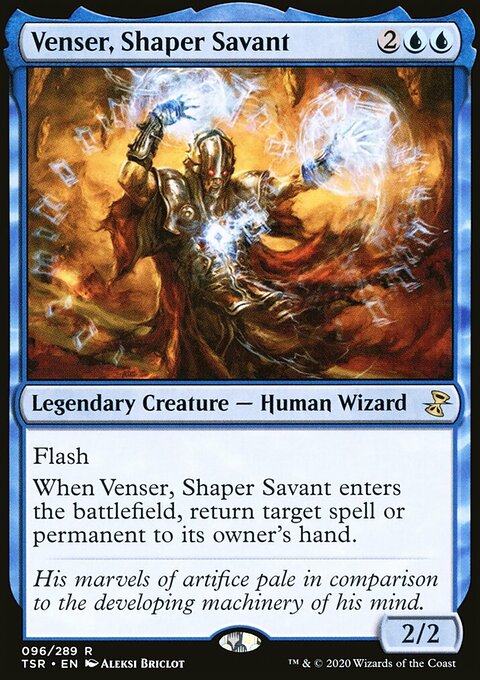 Venser, Shaper Savant, Time Spiral Remastered #96, Magic: The Gathering card