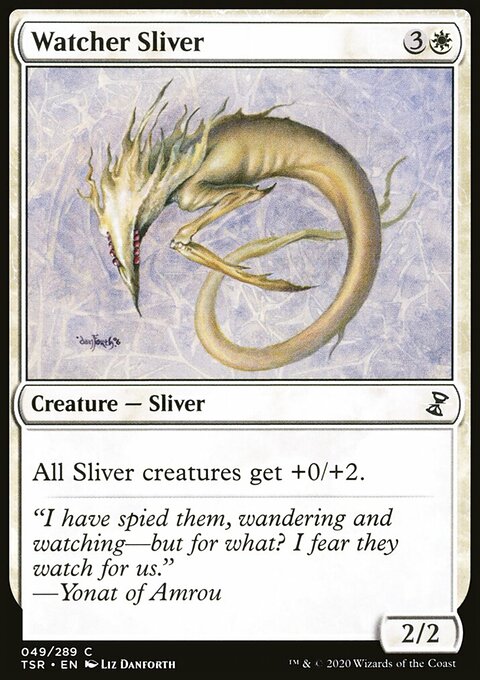 Watcher Sliver, Time Spiral Remastered #49, Magic: The Gathering card