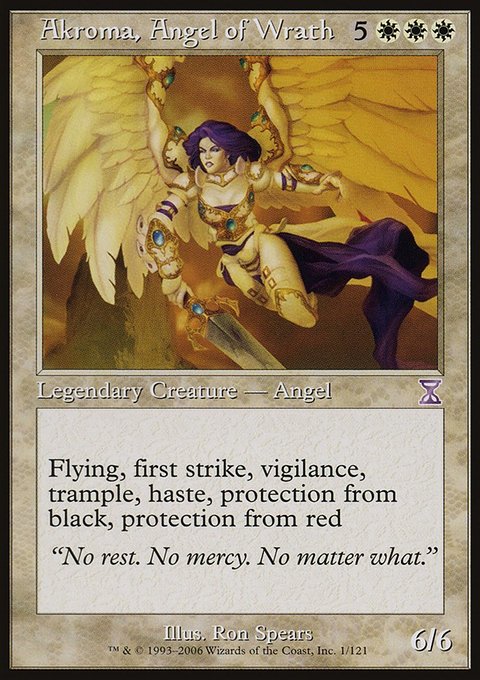 Akroma, Angel of Wrath, Time Spiral Timeshifted #1, Magic: The Gathering card
