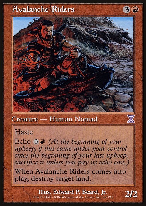 Avalanche Riders, Time Spiral Timeshifted #55, Magic: The Gathering card