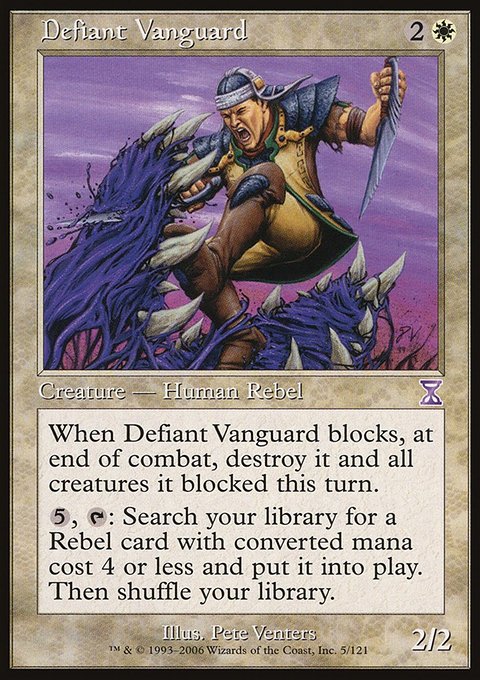 Defiant Vanguard, Time Spiral Timeshifted #5, Magic: The Gathering card