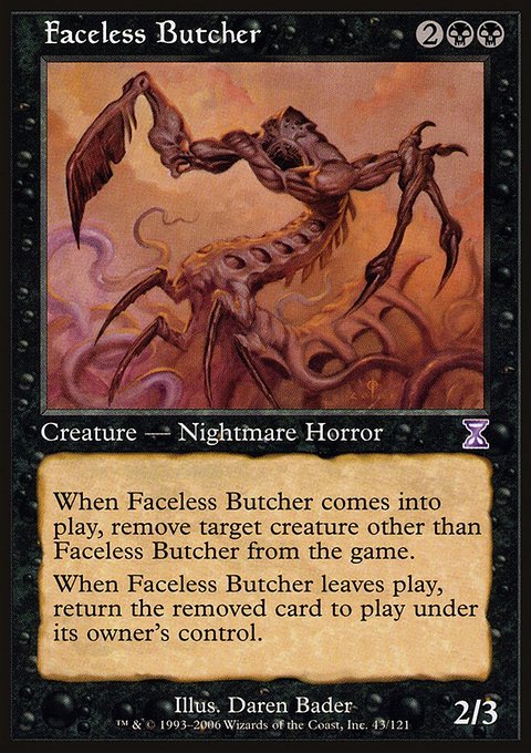Faceless Butcher, Time Spiral Timeshifted #43, Magic: The Gathering card
