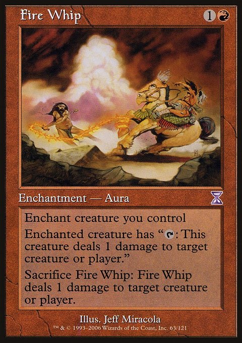 Fire Whip, Time Spiral Timeshifted #63, Magic: The Gathering card