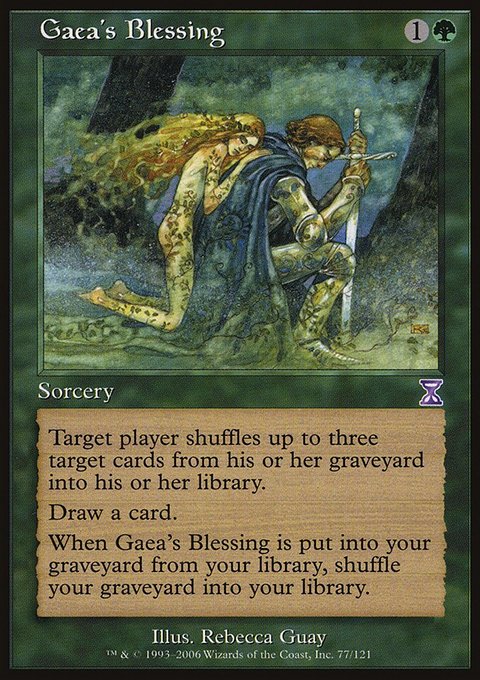 Gaea's Blessing, Time Spiral Timeshifted #77, Magic: The Gathering card