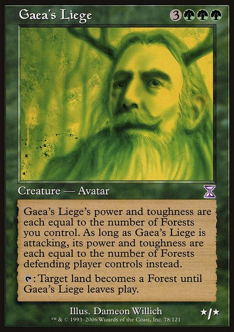 Gaea's Liege, Time Spiral Timeshifted #78, Magic: The Gathering card