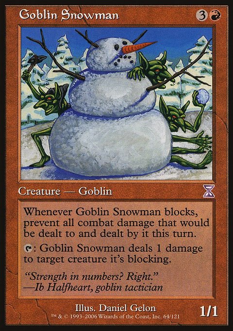 Goblin Snowman, Time Spiral Timeshifted #64, Magic: The Gathering card