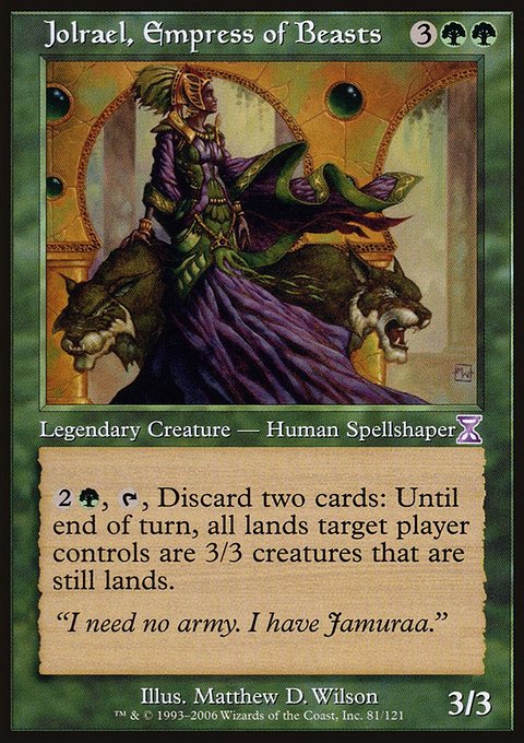 Jolrael, Empress of Beasts, Time Spiral Timeshifted #81, Magic: The Gathering card