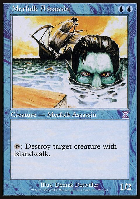 Merfolk Assassin, Time Spiral Timeshifted #25, Magic: The Gathering card