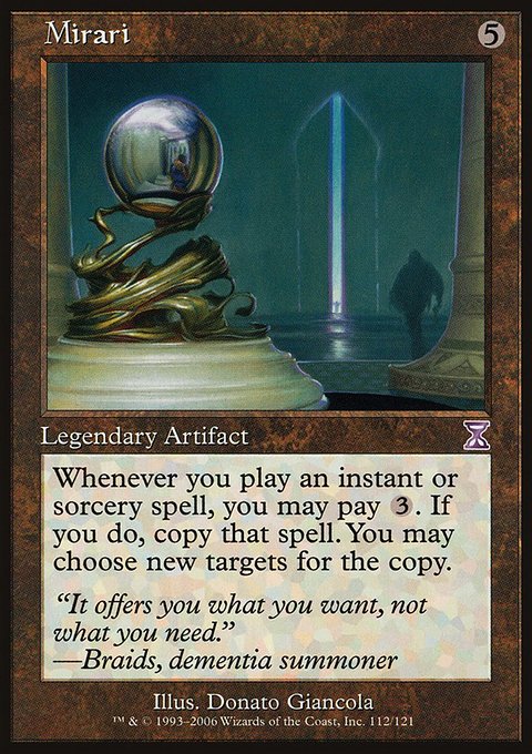 Mirari, Time Spiral Timeshifted #112, Magic: The Gathering card
